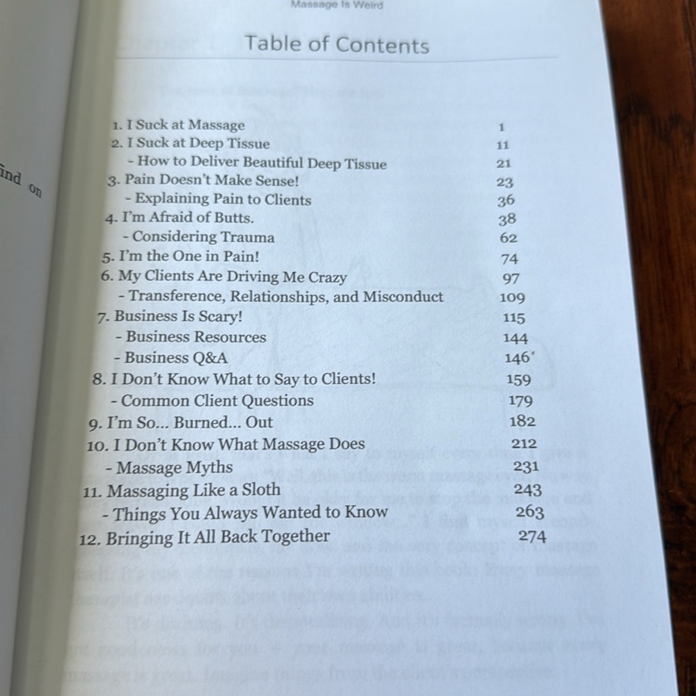 Massage is Weird How to Beat Burnout and Kick Butt as a Massage Therapist Book - Picture 8 of 8